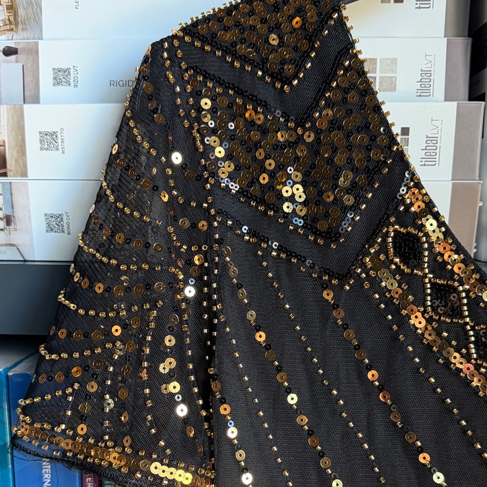 !it jeans Black and Gold Beaded Dress - Picture 5 of 6